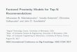 Factored Proximity Models for Top-N Recommendationskalan019/talks/EigenRec2017.pdfPerformance of recommender algorithms on top-n recommendation tasks. In Proceedings of the fourth