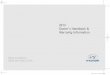 2013 Owner’s Handbook & Warranty Information - Hyundai€¦ · * SECTION 5 HYUNDAI NEW VEHICLE LIMITED WARRANTY ... Sonata Hyundai took a major step toward becoming a full-line