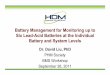 Battery Management for Monitoring up to Six Lead - …...Battery Management for Monitoring up to Six Lead --Acid Batteries at the Individual Dr. David Liu, PhD PHM Society BMS Workshop