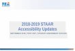 STAAR Accessibility Updates...Dictionary applications added to the STAAR Dictionary Policy and allowable for all students taking a reading or writing test. Additional online Personal