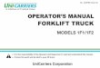 FORKLIFT TRUCK - sd95d2cbd361a0b8d.jimcontent.com€¦ · No. OMFBE-N44140 FORKLIFT TRUCK • It is the responsibility of the Operator and Supervisor to read and understand this manual