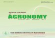 INDIAN SOCIETY OF AGRONOMYSoil-water-plant relationship iii. Cropping and farming system research iv. Agro-ecosystems and environment management v. Other areas of agronomy research