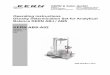 KERN ABS-A02Upper sample dish (weight of the sample in air) B . Lower sample dish (weight of the sample in measuring liquid) ... Volume deviance of the sinker (± 0.005 cm. 3) 