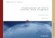 Evaluation of CIC’s Visitor Visa Program · 2018-09-14 · - ii - Executive summary Purpose of the evaluation This report presents the findings of the evaluation of CIC‘s Visitor