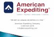 American Expediting Company 1-800-525-3278 Info ......American Expediting Company 1-800-525-3278 Info@amexpediting.com “We built our company one delivery at a time.” In 1983, Victor