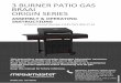 3 BURNER PATIO GAS BRAAI ORIGIN SERIES · 2019-09-10 · At Megamaster, we believe anything worth doing is worth doing well. That’s why, as with all of our products, we’ve put