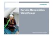 Service PresentationService Presentation...SWPS 430O Value Siemens Wind Power Service Programs SWPS-420O (Offshore Availability)-(Offshore Warranty) Parts Warranties Offshore Selected