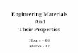Engineering Materials And Their Propertiesmitpolytechnic.ac.in/downlaods/09_knowledge-bank/04...1) Ferrous – These materials contain iron as their main constituent. Ex- Iron and