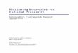 Measuring Innovation for - Channeling Reality€¦ · Measuring Innovation for National Prosperity Innovation Framework Report January 2004 ... Innovation implementation factors such