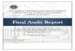 Final Audit Report...management program. AvMed has developed a risk management methodology and creates remediation plans to address weaknesses identified in risk assessments. AvMed