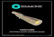 SimmonsVentureSpottingScopes FullManual 5LIM · The lenses of your Simmons Venture spotting scope are fully multi-coated for highest light transmission. As with any multi-coated optics,