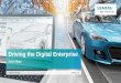 Driving the Digital Enterprise - McMaster Faculty of ... · The Digital Twin in detailIntegrating technical domains into ONE data model. Digital Twin of the product. Digital Twin