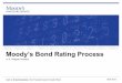 Moody’s Bond Rating Process...Moody’s Bond Rating Process , April 10, 2013 The Rating Scale long term short term Quality of credit Aaa Aa1 Aa2 Aa3 Prime-1 A1 A2 A3 Prime-2 Baa1