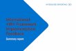 International  Framework Implementation Feedback · Q6 Business model – outputs and ... Since the release of the International  Framework (‘the Framework’)