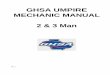 GHSA UMPIRE MECHANIC MANUAL€¦ · PLATE UMPIRE’S 2 MAN RESPONSIBILITIES No runners on o Fair or foul ball up to the front edge of first base bag. o Fair or foul ball down the