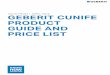 GEBERIT CUNIFE PRODUCT GUIDE AND PRICE LIST · 2018-08-28 · VALID FROM 1 APRIL 2018 GEBERIT CUNIFE PRODUCT GUIDE AND PRICE LIST Subject to change without notice. The information