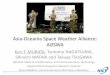 Asia-Oceania Space Weather Alliance: AOSWAaoswa.nict.go.jp/AOGS2012Presentation-ST26/data/ST26-A005-P.pdf · The Asia-Oceania Space Weather Alliance (AOSWA) is a regional forum for