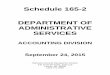 Schedule 165-2 DEPARTMENT OF ADMINISTRATIVE SERVICES · INSTRUCTIONS FOR USING THIS SCHEDULE Records retention and disposition schedules are designed to serve as your records management
