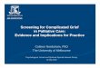 Screening for Complicated Grief in Palliative Care: …...Screening for Complicated Grief 2. Bereavement Risk Index (BRI) (Kristjanson, Cousins, Smith & Lewin 2005, Australia) –