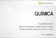 Equilíbrio Químico · 2017-06-19 · Sistemas Homogêneos: Equilíbrio Iônico: Conceitos, Diluição de Ostwald, Efeito do Íon Comum A lei de diluição de Ostwald estabelece