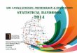 Sri Lanka Science, Technology & Innovation Statistical Handbook · 2017-11-09 · FOREWORD Sri Lanka Science, Technology & Innovation Statistical Handbook 2014, is a compilation of