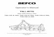 T40-X42, X50, X58, X66 · BEFCO ® Operator’s Manual TILL-RITE Side-Shift Rotary Tiller T40-142 & 242, T40-150 & 250, T40-158 & 258, T40-166 & 266 The operator’s manual is a technical