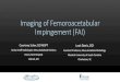 Imaging of FAI · 2018-04-01 · Imaging of Femoroacetabular Impingement (FAI) Courtney Scher, DO MSPT Senior Staff Radiologist, Musculoskeletal Division. Henry Ford Hospital. Detroit,