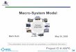 Macro-System Model - US Department of Energyeconomy, a modeling architecture does not exist that addresses the overarching hydrogen fuel infrastructure as a “system.” Such a macro-system