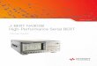 J-BERT N4903B High-Performance Serial BERT · Plug-in the interference channel to use the built-in switchable ISI traces and to inject near-end or far-end sinusoidal interference