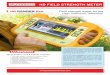 Field strength meter for the High Definition Television ... · Field strength meter for the High Definition Television HD FIELD/STRENGTH/METER The HD RANGER Eco is a universal field