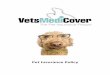 Pet Insurance Policy · receipt of Your Plan documentation (whichever is the later date), ... leptospirosis and parvovirus for dogs and; cat flu, feline enteritis and ... advice,