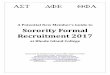 A Potential New Member’s Guide to Sorority Formal ...All PNMs must register for Formal Recruitment to participate and pay $10. Registering for Formal Recruitment does not guarantee