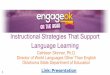 Language Learning Instructional Strategies That Supportengage.ok.gov/.../08/...Support-Language-Learning.pdfSwain’s Theory • Comprehensible Output . For consideration... What are