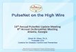 PulseNet on the High Wire - APHL Home … · PulseNet on the High Wire 16th Annual PulseNet Update Meeting 8th Annual OutbreakNet Meeting Atlanta, Georgia National Center for Emerging