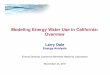 Modeling Energy Water Use in California: Overview · 2018-01-11 · • Groundwater case study ... Groundwater model (C2VSIM-CVPM) simulations Fixed agricultural water demand 5 1)