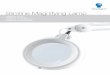 Slimline Magnifying Lamp Contact usSlimline Magnifying Lamp Technical information * = combined magnification 1. 2. 5. 4. 3. 420mm 16.5" 130mm 5" 420mm 16.5" 22034-01 6. Replacement