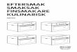 EFTERSMAK SMAKSAK FINSMAKARE KULINARISK · informaţiile privind siguranţa din Informaþii pentru utilizator. ... ESPAÑOL Para el diagrama de instalación estándar (in - stalación