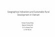 Geographical Indications and Sustainable Rural Development ... · resources towards GI building, originally a domain held by the Central Administration. ... •In Vietnam, the social