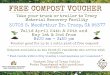 FREE COMPOST VOUCHER - Tracy · 2020-03-10 · FREE COMPOST VOUCHER Take your truck or trailer to Tracy Material Recovery Facility 30703 S. MacArthur Dr. Tracy, CA 95377 Valid April