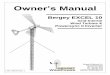 Owner’s Manualbergey.com/wp-content/uploads/excel-10-owners-manual-2.pdf · Owner’s Manual Bergey EXCEL 10 Turbine Page 4 1. SYSTEM DESCRIPTION The Bergey EXCEL 10 is an upwind