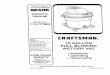CRRFTSMRN® - Sears Parts Direct · Part No. SP6267 Printed in U.S.A. FULL ONE YEAR WARRANTY ON CRAFTSMAN WET/DRY VACS ... NEAREST SEARS SERVICE CENTEPJDEPARTMENT THROUGHOUT ... Purchase