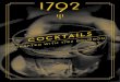 COCKTAILS - 1792 Bourbon · THEIR TRAVELS, FOOD AND ORIGINAL COCKTAILS. “Pear brandy, maple syrup and allspice dram combine to bring the flavors of fall to your glass. The 1792
