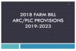 2018 FARM BILL ARC/PLC PROVISIONS 2019-2023 · 1. PLC Yield Update Process 4 Allows an OWNERa one-time decision to update the farm’s PLC yield for 2020on a commodity by commodity