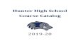Hunter High School Course Catalog · PDF file Students will work with media such as pen and ink, pencil, chalk, oil pastels, and colored pencil. With an emphasis on studio production,