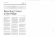 Reporting Crimes to the Police - Bureau of Justice ... · Reporting Crimes to the Police by Caroline Wolf Harlow, Ph.D. BJS Statistician Of the 37,115,000 crimes that took place in