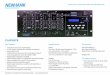 Newhank PLAYMATE Specsheet - Ascon · PLAYMATE Key Features: Dimensions: • Compact 4u low noise audio design • 4 Line control channels plus separate microphone section (Hi/Lo