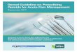 Dental Guideline on Prescribing Opioids for Acute Pain ... · Dental Guideline on Prescribing Opioids for Acute Pain Management Adopted by the Bree Collaborative, September 27th,