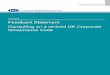 July 2018 Feedback Statement Consulting on a revised UK ... · each Code Section. The feedback statement also includes a table showing how the new Code differs from the 2016 version