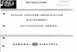 STATIC EXCITER-RE.GULATOR’ EQUIPMENT’ 3S793lEAlOO SERIES · Static Exciter Regulator equipment performs its re- gulation and excitation function by monitoring generator line voltage