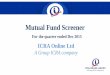 Mutual Fund Screener · 2016-02-23 · Mutual Fund Screener –What’s Inside 01 Industry AUM 02 Folio Analysis 03 Inflow Outflow Analysis 05 Insights 04 Performance Monitor